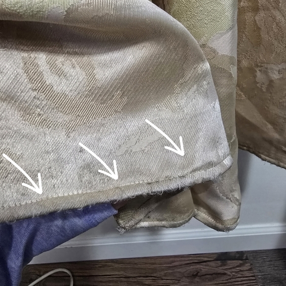 Adrianna Papell gold Rosette Gown with pockets floor lenght full skirt - Picture 14 of 16